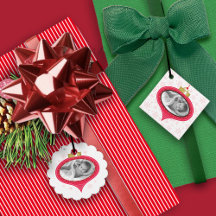 Red Retro Photo Ornament