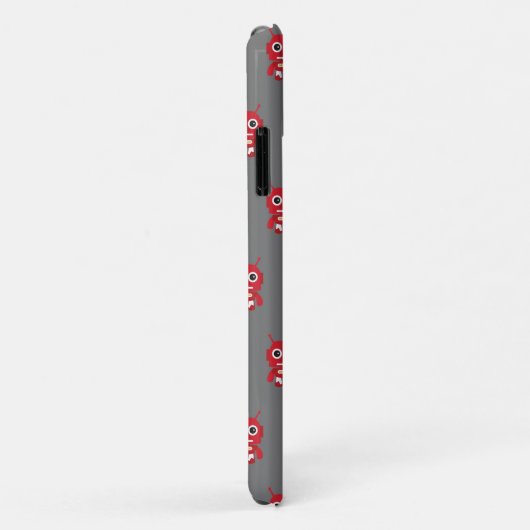 Red Retro Robot Case-Mate iPhone Case (Achterkant/rechts)