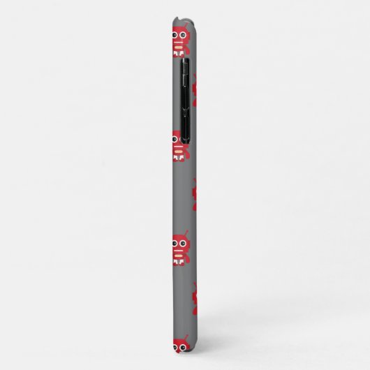 Red Retro Robot Case-Mate iPhone Case (Achterkant/links)