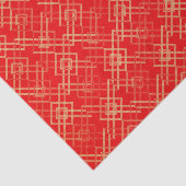 Red Retro Tissuepapier (Detail)