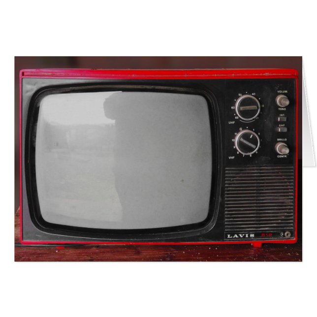 Red Retro  tv (Voorkant Horizontaal)