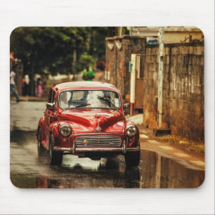 Red RetroMobile. Morris Minor Muismat