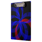 Red Revolving Accent Geometric Clipboard Klembord (Links)