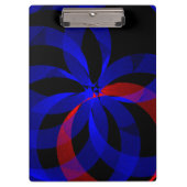 Red Revolving Accent Geometric Clipboard Klembord (Voorkant)