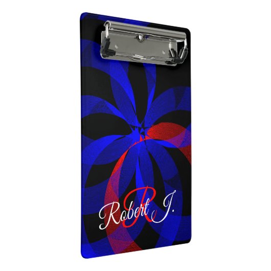 Red Revolving Accent Geometric Mini Clipboard Klembord (Schuin)