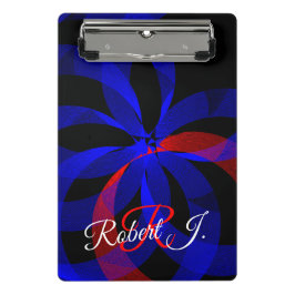 Red Revolving Accent Geometric Mini Clipboard Klembord