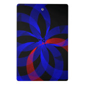 Red Revolving Accent Geometric Mini Clipboard Klembord (Achterkant)