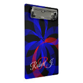 Red Revolving Accent Geometric Mini Clipboard Mini Klembord (Schuin)