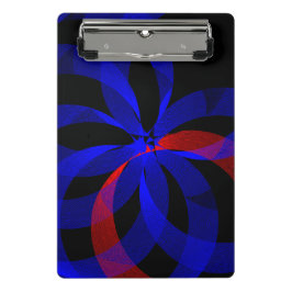 Red Revolving Accent Geometric Mini Clipboard Mini Klembord