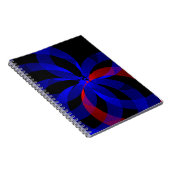 Red Revolving Accent Geometric Spiral Notebook Notitieboek (Rechterzijde)