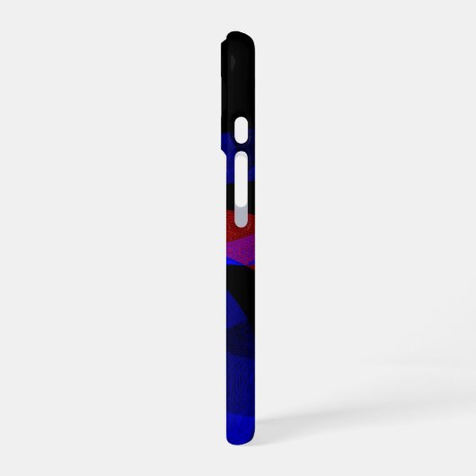 Red Revolving Geometric Accent iPhone 16 Case iPhone 16 Hoesje (Linkerkant)