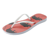 Red Rhino Patroon Koraal Teenslippers (Schuin)
