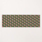 Red Rhododendrons Floral Pattern Yogamat (Voorkant (horizontaal))