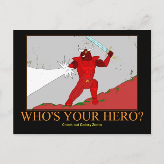 Red Rhok the Minotaur postcard Briefkaart (Voorkant)