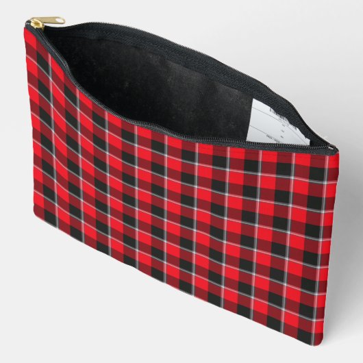 Red Ribbon and Heavy Metal Black Plaid Etui (Open)