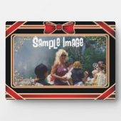 Red Ribbon Art Plaque Fotoplaat (voorkant)