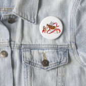 "Red Ribbon" Awareness Angel Ronde Button 5,7 Cm (In situ)