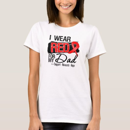Red Ribbon Awareness - Pap T-shirt (Voorkant)