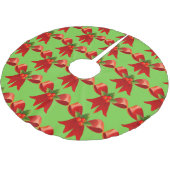 Red Ribbon Bow Holly Thunder_Cove Green Kerstboom Rok (Gekanteld)