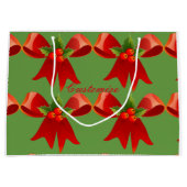Red Ribbon Bow Holly Thunder_Cove Groot Cadeauzakje (Voorkant)