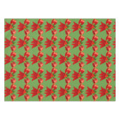 Red Ribbon Bow Holly Thunder_Cove Tafelkleed (Voorkant (Horizontaal))