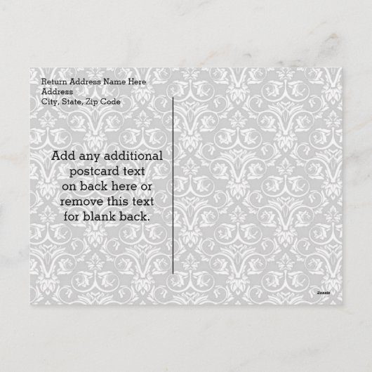 Red Ribbon Bow kerstfoto Feestdagenkaart (Achterkant)