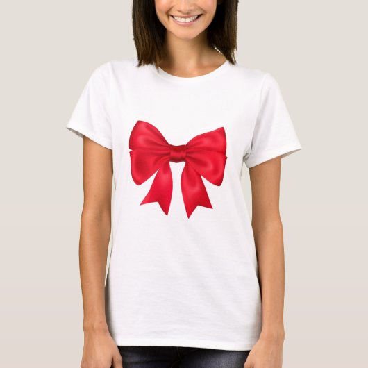 Red Ribbon Bow T-shirt (Voorkant)
