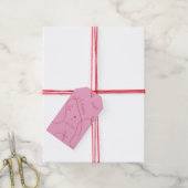 Red Ribbon Bows – Modern Happy Valentine’s Day  Cadeaulabel (Met Touw)