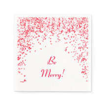 Red Ribbon Confetti Christmas