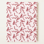Red Ribbon Coquette Pink Planner (Achterkant)