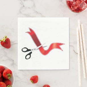 Red Ribbon Cutting Servet