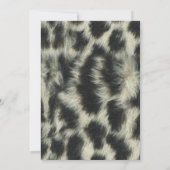 Red Ribbon en Snow Leopard Afstuderen Invitation Kaart (Achterkant)