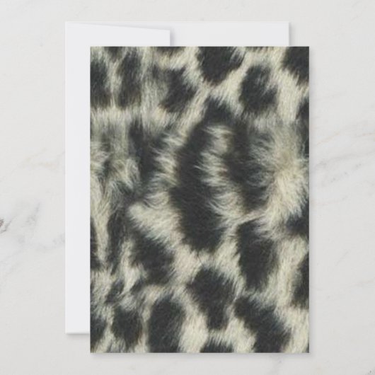 Red Ribbon en Snow Leopard Afstuderen Invitation Kaart (Achterkant)