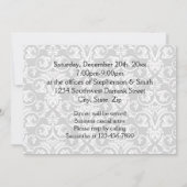 Red Ribbon Gift Holiday Party uitnodiging (Achterkant)