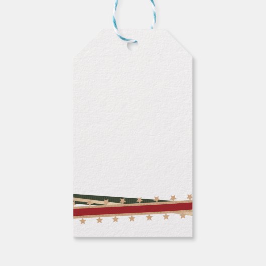 Red Ribbon Gift Label Cadeaulabel (Achterkant)