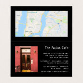 Red Ribbon, Grand Opening Ceremony Photo/Map Card Visitekaartje (Binnenkant ongevouwen)