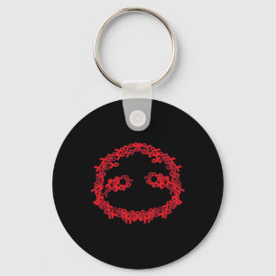 Red Ribbon HIV Aids Hersenen Aneurysma Sloth Cool Sleutelhanger