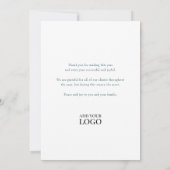 Red Ribbon Holiday Corporate-kerstkaart Kaart (Achterkant)