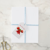 Red Ribbon Holly Thunder_Cove Cadeaulabel (Met Touw)