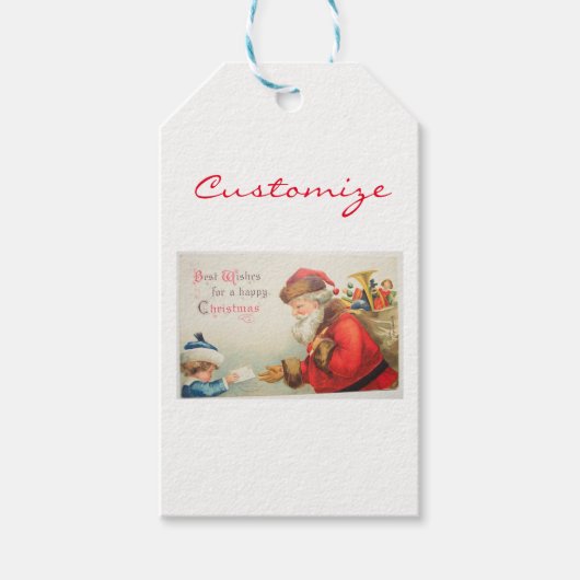 Red Ribbon Holly Thunder_Cove Cadeaulabel (Voorkant)