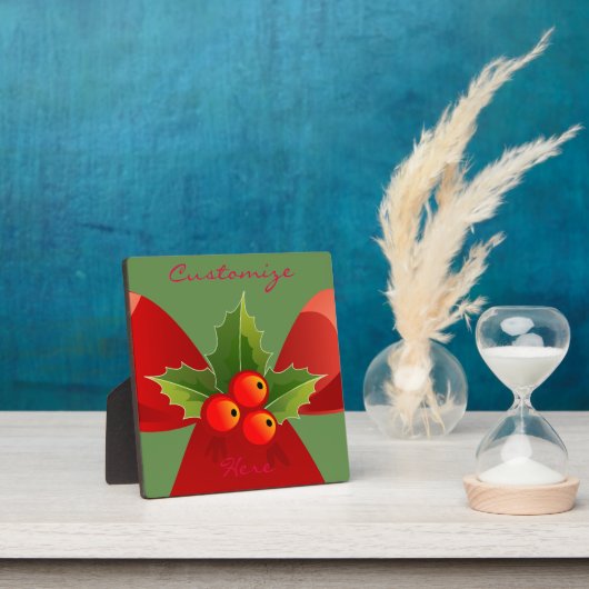 Red Ribbon Holly Thunder_Cove Fotoplaat (Insitu)