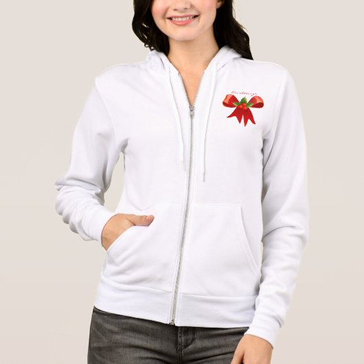 Red Ribbon Holly Thunder_Cove Hoodie (Voorkant)