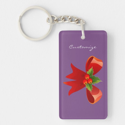 Red Ribbon Holly Thunder_Cove Sleutelhanger (Voorkant)