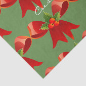 Red Ribbon Holly Thunder_Cove Tissuepapier (Detail)