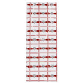 Red Ribbon Infinity Heart Wine Gift Bag Wijn Cadeautas (Achterkant)