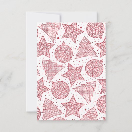 Red Ribbon kerstfeestdag — Fotokaart Kaart (Achterkant)