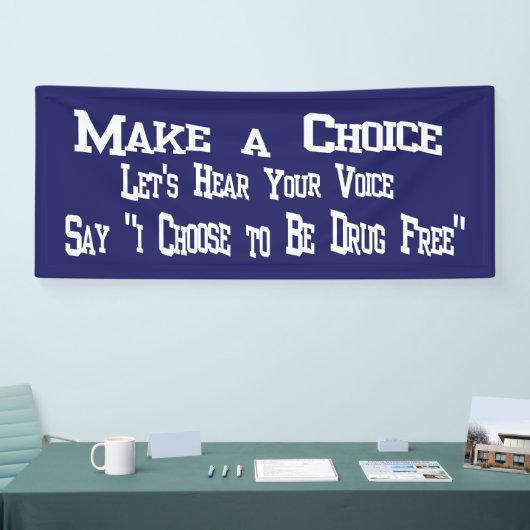 Red Ribbon maakt een schoolbanner Spandoek (Beurs)