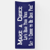 Red Ribbon maakt een schoolbanner Spandoek (Verticaal)