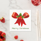 Red Ribbon Merry kerst Servetten (Insitu)