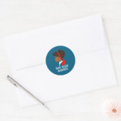 Red Ribbon Month _ National Heart Disease Awarenes Ronde Sticker (Envelop)